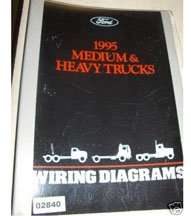 1995 Ford F-800 Truck Large Format Wiring Diagrams Manual