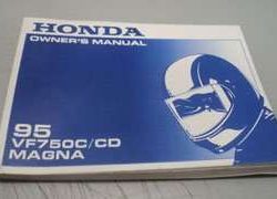 1995 Honda VF750C & VF750CD Motorcycle Owner's Manual