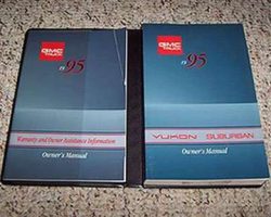 1995 GMC Yukon & Suburban Owner's Manual Set