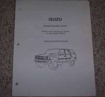 1996 Isuzu Rodeo Vehicle Security System Manual