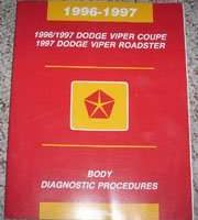 1996 Dodge Viper Coupe & Roadster Body Diagnostic Procedures