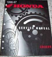 1997 Honda XR250R Motorcycle Shop Service Manual