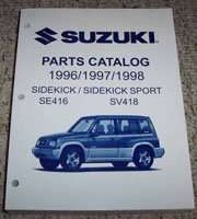 1997 Suzuki Sidekick & Sidekick Sport Parts Catalog Manual