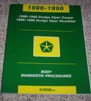 1998 Dodge Viper Coupe & Roadster Body Diagnostic Procedures
