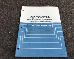 1999 Toyota Rav4 Collision Repair Manual Supplement