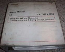 1996 Audi A4 Electrical Wiring Diagrams Troubleshooting & Component Locations