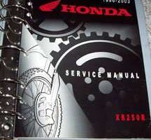 1997 Honda XR250R Shop Service Repair Manual