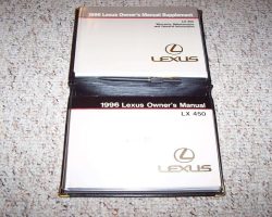 1996 Lexus LX450 Owner's Manual Set