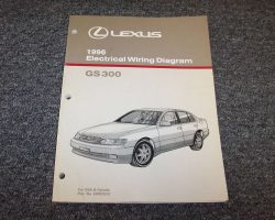 1996 Lexus GS300 Electrical Wiring Diagram Manual