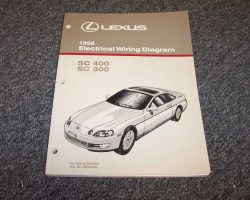 1996 Lexus SC400 & SC300 Electrical Wiring Diagram Manual