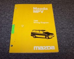 1996 Mazda MPV Wiring Diagram Manual