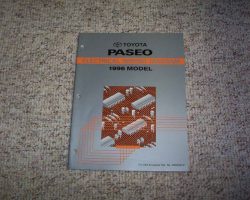 1996 Toyota Paseo Electrical Wiring Diagram Manual