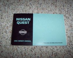 1996 Nissan Quest Owner's Manual