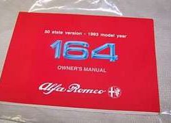 1996 Alfa Romeo 164 Owner's Manual