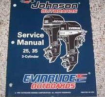 1996 Johnson Evinrude 25 & 35 HP 3-Cylinder Models Service Manual