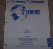 1996 Johnson Evinrude 28 HP Models Parts Catalog