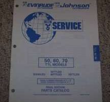 1996 Johnson Evinrude 50, 60 & 70 HP TTL Models Parts Catalog