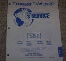 1996 Johnson Evinrude 5, 6 & 8 HP Models Parts Catalog