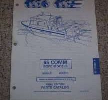 1996 Johnson Evinrude 65 HP Commercial Rope Models Parts Catalog