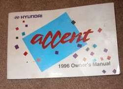 1996 Hyundai Accent Owner's Manual