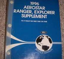 1996 Ford Aerostar, Ranger & Explorer Service Manual Supplement