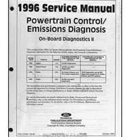 1996 Mercury Tracer OBD II Powertrain Control & Emissions Diagnosis Manual