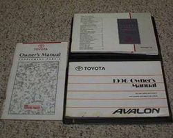 1996 Toyota Avalon Owner's Manual Set