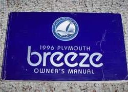 1996 Plymouth Breeze Owner's Manual