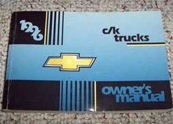 1996 Chevrolet Silverado C/K Pickup Truck Owner's Manual