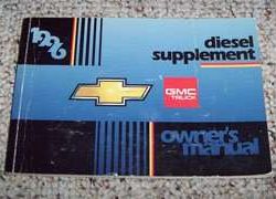 1996 Chevrolet Silverado Diesel Owner's Manual Supplement