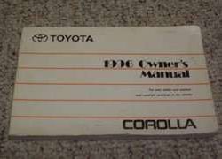 1996 Toyota Corolla Owner's Manual