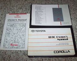 1996 Toyota Corolla Owner's Manual Set
