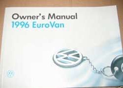 1996 Volkswagen Eurovan Owner's Manual