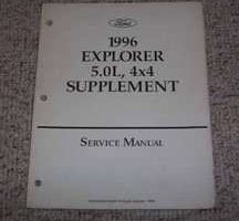 1996 Ford Explorer 5.0L 4X4 Service Manual Supplement