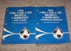 1996 Ford F-150, F-250, F-350, Bronco & F-Super Duty Truck Shop Service Repair Manual