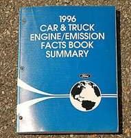 1996 Lincoln Continental Engine/Emission Facts Book Summary
