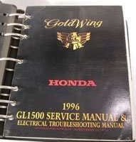 1996 Honda GL1500A, GL1500I & GL1500SE Gold Wing Motorcycle Service & Electrical Troubleshooting Manual