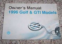 1996 Volkswagen Golf & GTI Owner's Manual
