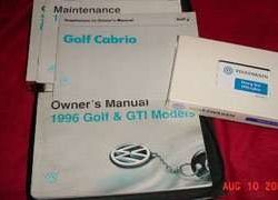 1996 Volkswagen Golf, GTI & Cabrio Owner's Manual