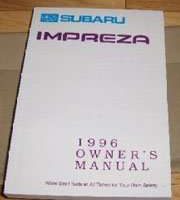 1996 Subaru Impreza Owner's Manual