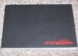 1996 Acura Integra 4 Door Owner's Manual