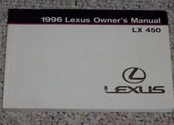 1996 Lexus LX450 Owner's Manual