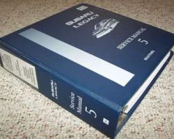 1996 Subaru Legacy Service Manual Supplement Binder