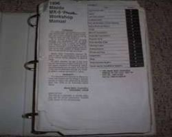 1996 Mazda MX-5 Miata Workshop Service Manual Binder