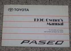 1996 Toyota Paseo Owner's Manual