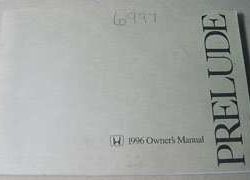 1996 Honda Prelude Owner's Manual