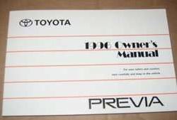 1996 Toyota Previa Owner's Manual