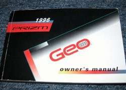 1996 Geo Prizm Owner's Manual