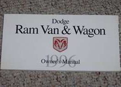 1996 Dodge Ram Van & Wagon Owner's Manual