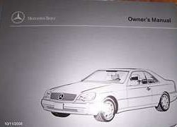 1996 Mercedes Benz S500 & S600 S-Class Owner's Manual